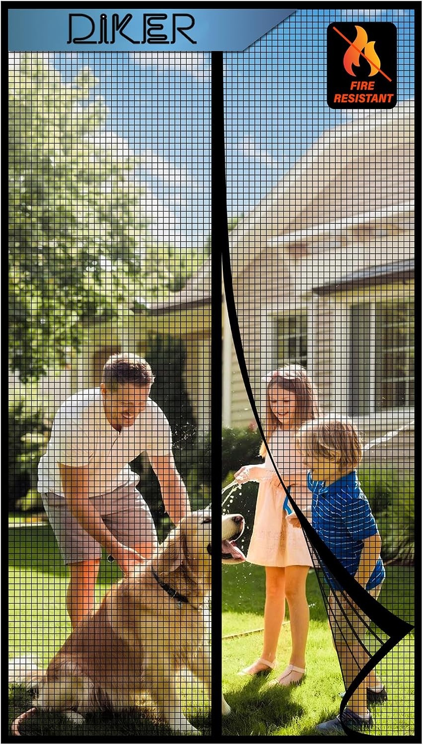 Magnetische Vliegengaas Hordeur - Zwart 110x210 cm - 32% Korting