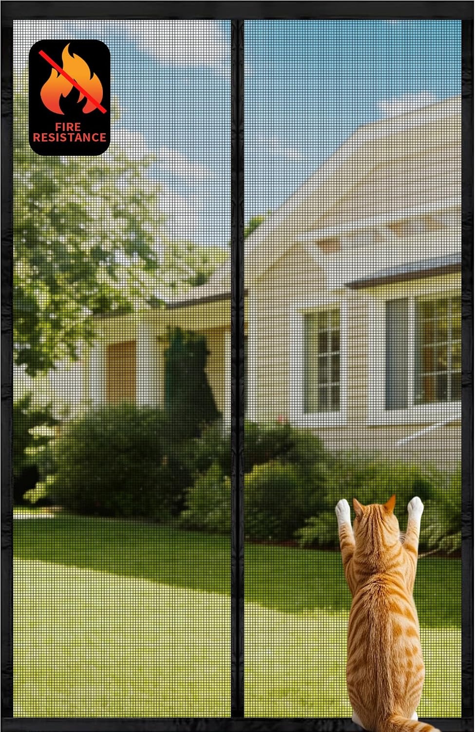 Magnetische Vliegengaas Hordeur - Zwart 110x210 cm - 32% Korting