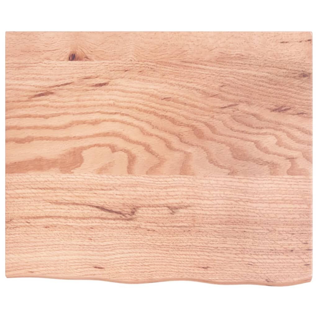 Massief Houten Wastafelblad Lichtbruin - 60x50cm - 34% Korting