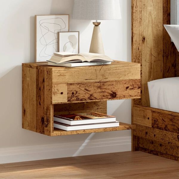Wandnachtkastjes Houtkleurig 2 Stuks - 34% Korting