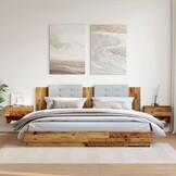 Wandnachtkastjes Houtkleurig 2 Stuks - 34% Korting