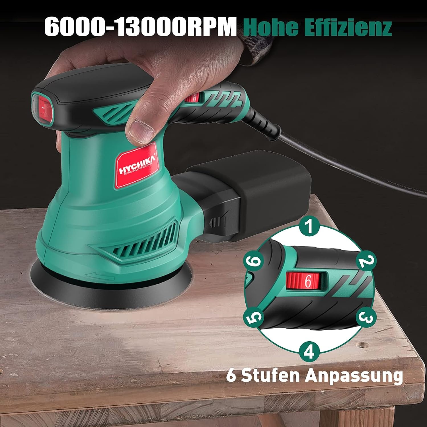 Krachtige Excentrische Schuurmachine 300W - 33% Korting!