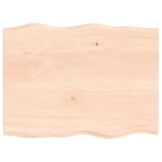 Eikenhouten Tafelblad Natuurlijke Rand 80x60 cm - 34% Korting