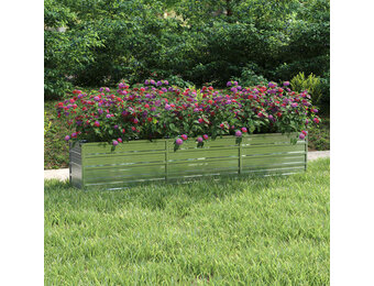 Verhoogde Plantenbak 240x40x45 cm Gegalvaniseerd Staal - 33% Korting!