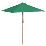 Groene Parasol Hout 150x200cm - 33% Korting
