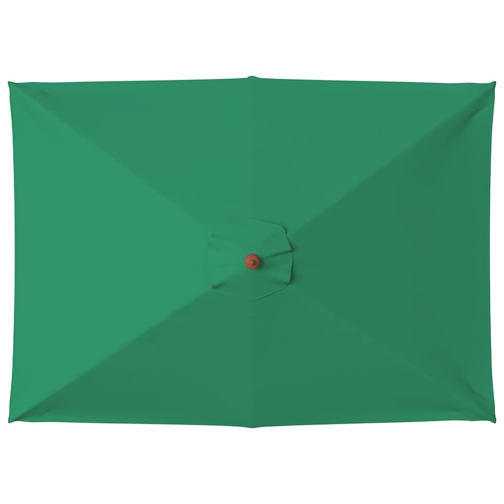 Groene Parasol Hout 150x200cm - 33% Korting