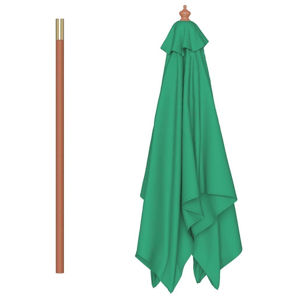Groene Parasol Hout 150x200cm - 33% Korting
