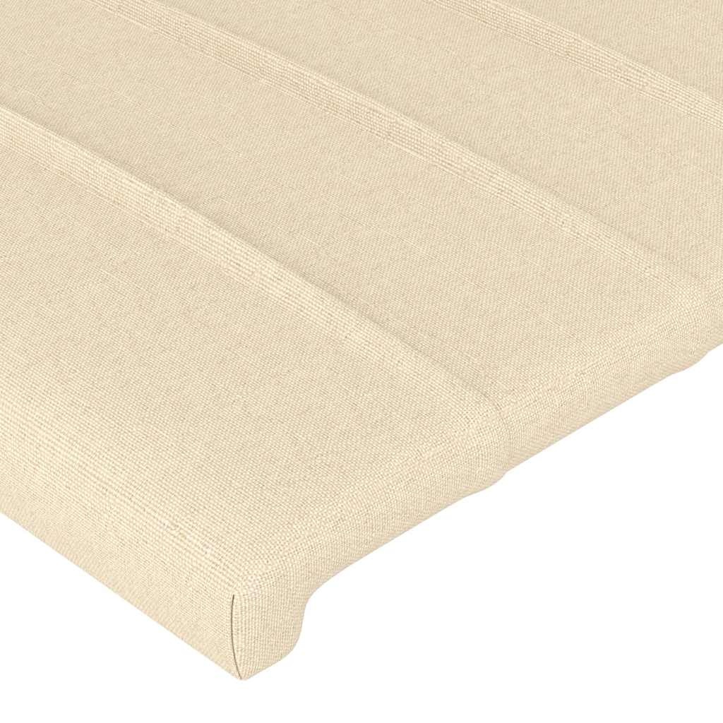 Hoofdbord crèmekleurig stof 80x5x78/88 cm - 74% korting