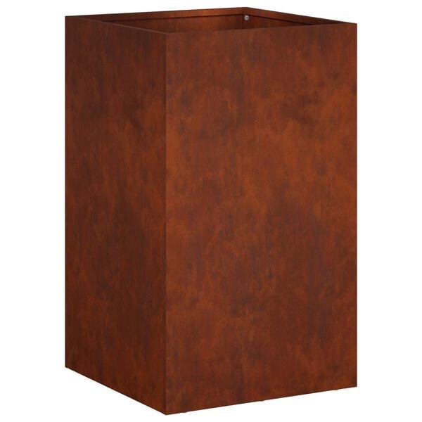 vidaXL Plantenbak Roestkleurig 30 x 30 x 50 cm weervast staal