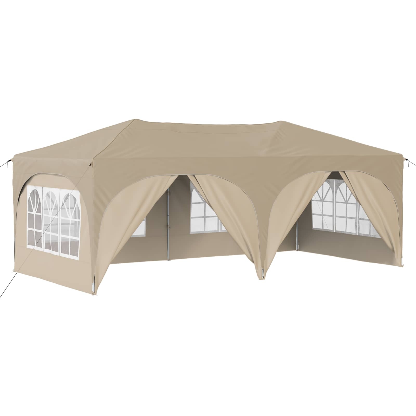 vidaXL Pop-up partytent 575 x 288 x 245 cm Crèmekleurig Oxford Stof
