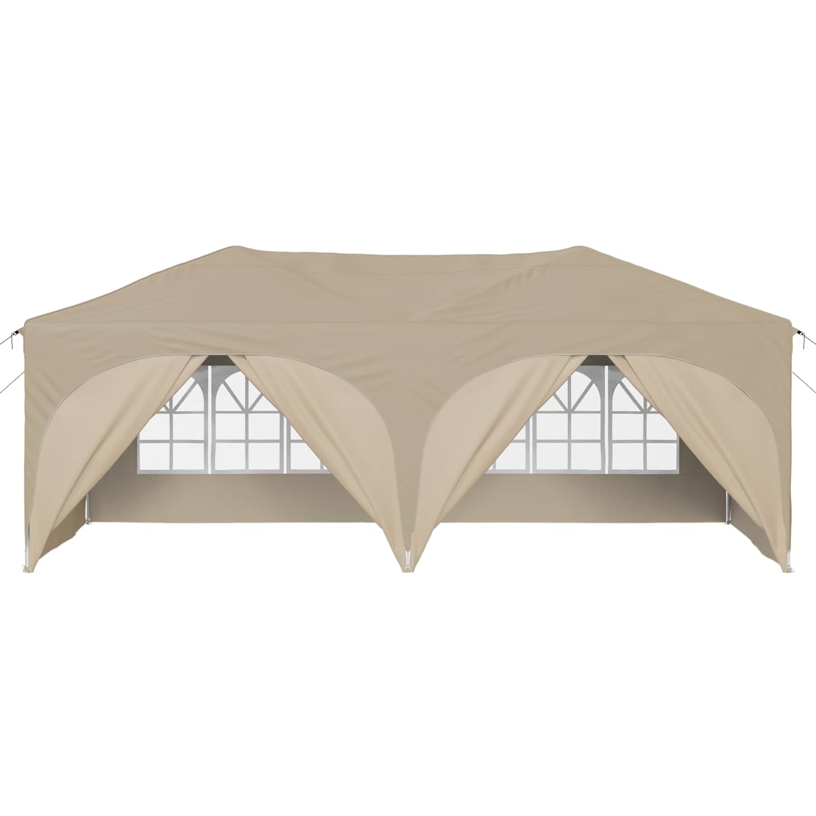 vidaXL Pop-up partytent 575 x 288 x 245 cm Crèmekleurig Oxford Stof