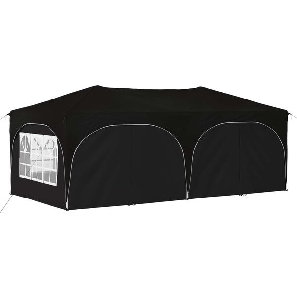 vidaXL Pop-up partytent 575 x 288 x 245 cm Zwart Oxford Stof
