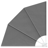 vidaXL Balkon Privacy Scherm 140 x 140 cm Polyester Lichtgrijs