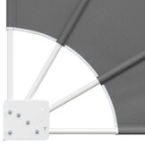 vidaXL Balkon Privacy Scherm 140 x 140 cm Polyester Lichtgrijs