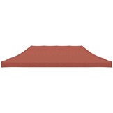vidaXL Partytentdak 270 g/m² 6x3 m terracotta