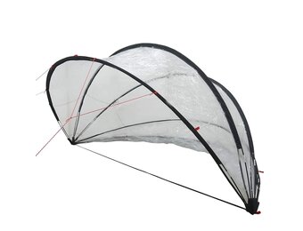 vidaXL Pooldome 336 x 322 x 160 cm PVC Doorzichtig