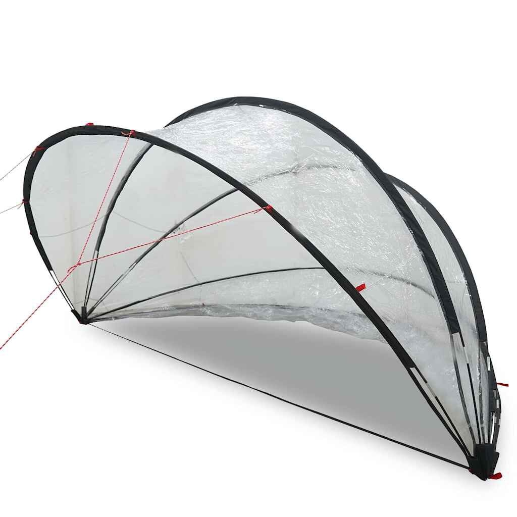 vidaXL Pooldome 336 x 322 x 160 cm PVC Doorzichtig