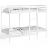 vidaXL Stapelbed zonder matras 80x200 cm staal wit