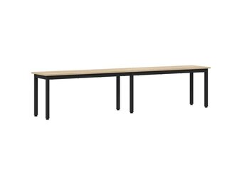 vidaXL Bank Sonoma Eiken 200 x 35 x 45 cm Bewerkt hout