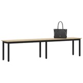 vidaXL Bank Sonoma Eiken 200 x 35 x 45 cm Bewerkt hout