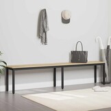 vidaXL Bank Sonoma Eiken 200 x 35 x 45 cm Bewerkt hout