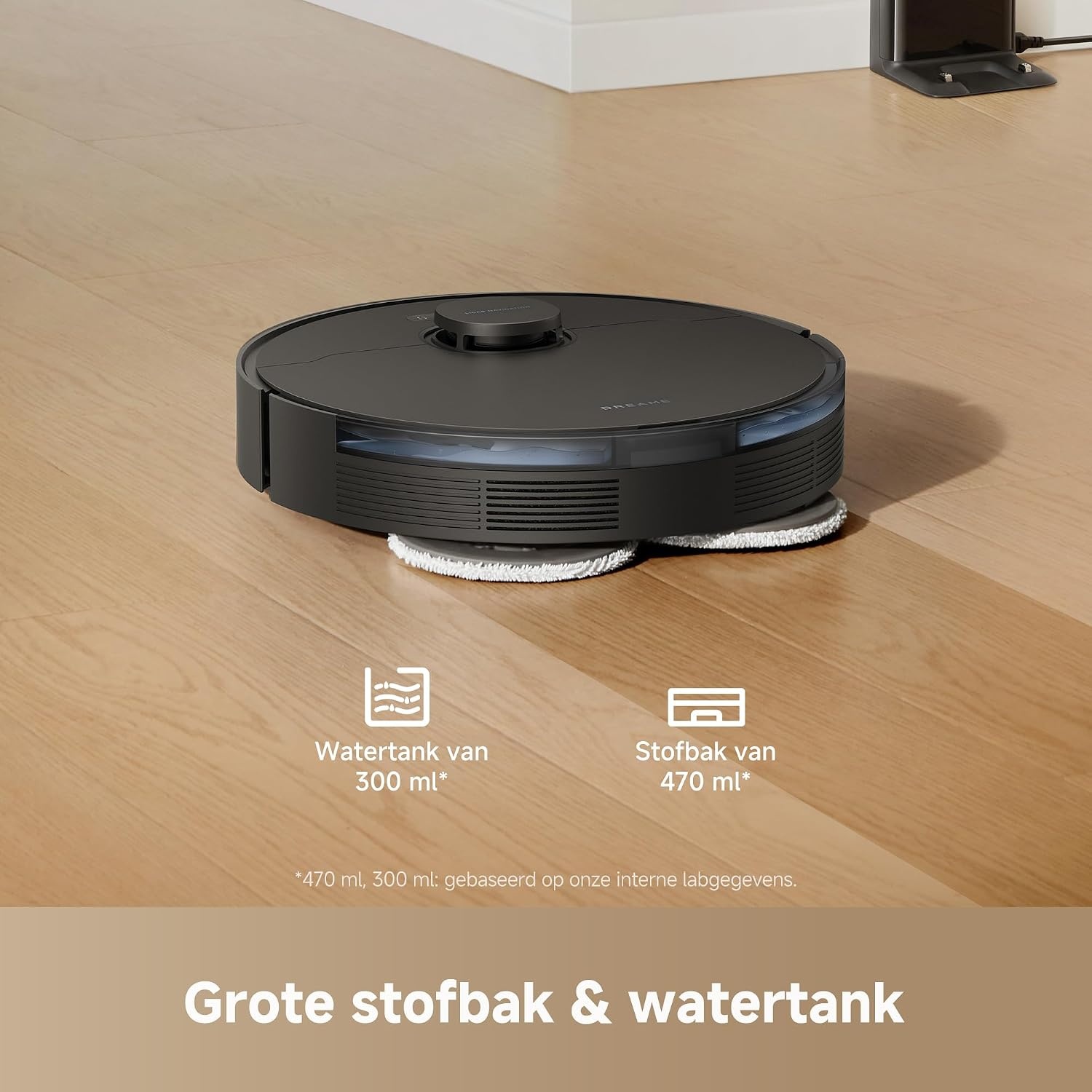 DREAME L10s Pro Gen 3 robotstofzuiger, 13.000 Pa zuigkr. RoboSwing
