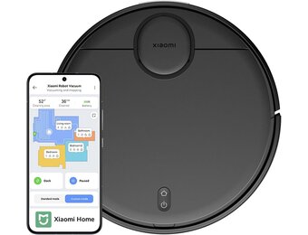Xiaomi T12 Robotstofzuiger, slimme robotstofzuiger met dweilfunctie, robotstofzuiger met 3500 Pa, LiDAR navigatie, obstakelherkenning, tot 130 minuten looptijd, app-bediening, tapijt voor dierenharen