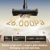 DREAME R20 Pro-A Snoerloze Stofzuiger,90° buigbaar26000 Pa/200AW