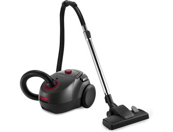 Grundig, VCC 3850 A Stofzuiger met zak, 800 W, 2,1 L, zwart/rood
