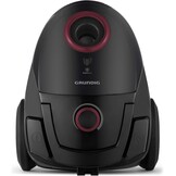 Grundig, VCC 3850 A Stofzuiger met zak, 800 W, 2,1 L, zwart/rood