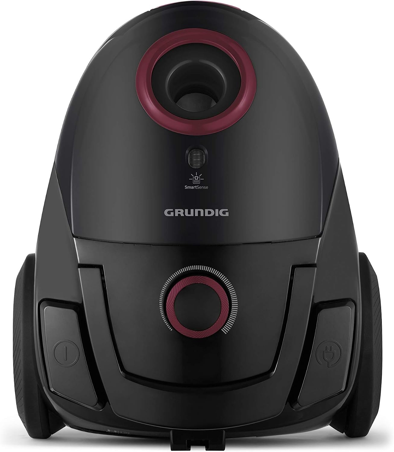 Grundig, VCC 3850 A Stofzuiger met zak, 800 W, 2,1 L, zwart/rood