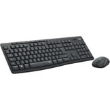 Logitech MK295 Siilencious draadloze combo, zwart (QWERTY Duitse versie)