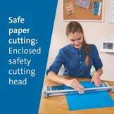 Dahle 508 papiersnijder model 2020 (6 vellen snijvermogen, tot DIN A3) blauw