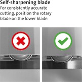 Dahle 508 papiersnijder model 2020 (6 vellen snijvermogen, tot DIN A3) blauw