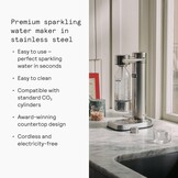 Aarke Carbonator 3 Sodamaker met Aarke Fles, Afwerking Staal