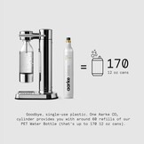 Aarke Carbonator 3 Sodamaker met Aarke Fles, Afwerking Staal