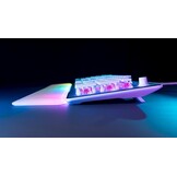 Turtle Beach Vulcan II Max Optisch-mechanisch pc-toetsenbord, aanpasbare RGB-verlichting, polssteun, lineaire Titan II-schakelaar, aluminium plaat, wit