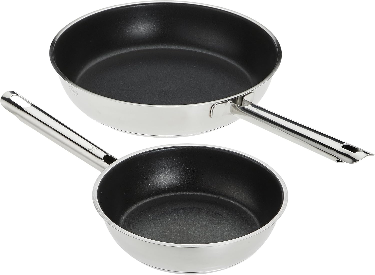 RÖSLE Elegance ProPlex Koekenpan, universele pan met antiaanbaklaag, 28 cm, roestvrij staal 18/10, geschikt voor inductie, vaatwasmachinebestendig - Maat Ø 28 cm