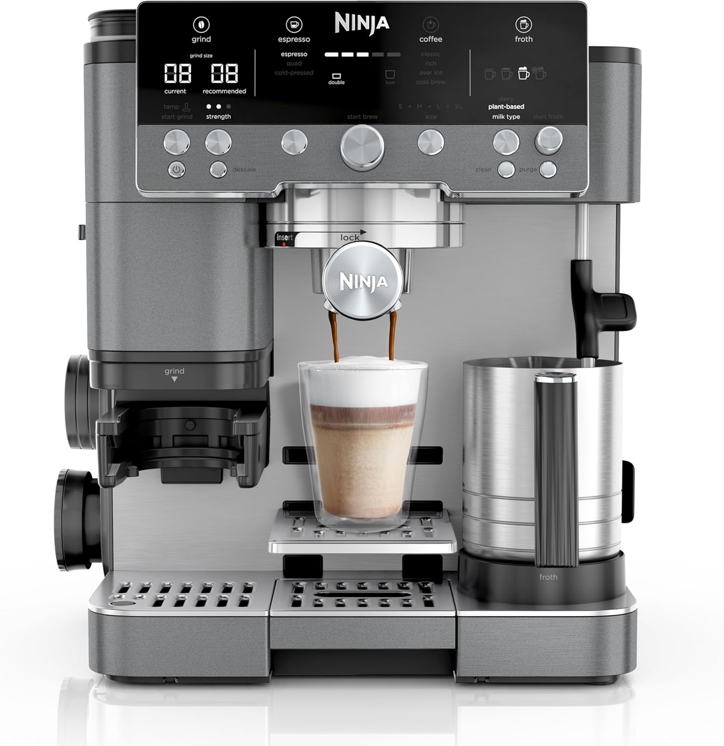 Ninja Luxe Premier 3-in-1 koffiezetapparaat, Donkergrijs, ES601EUGM