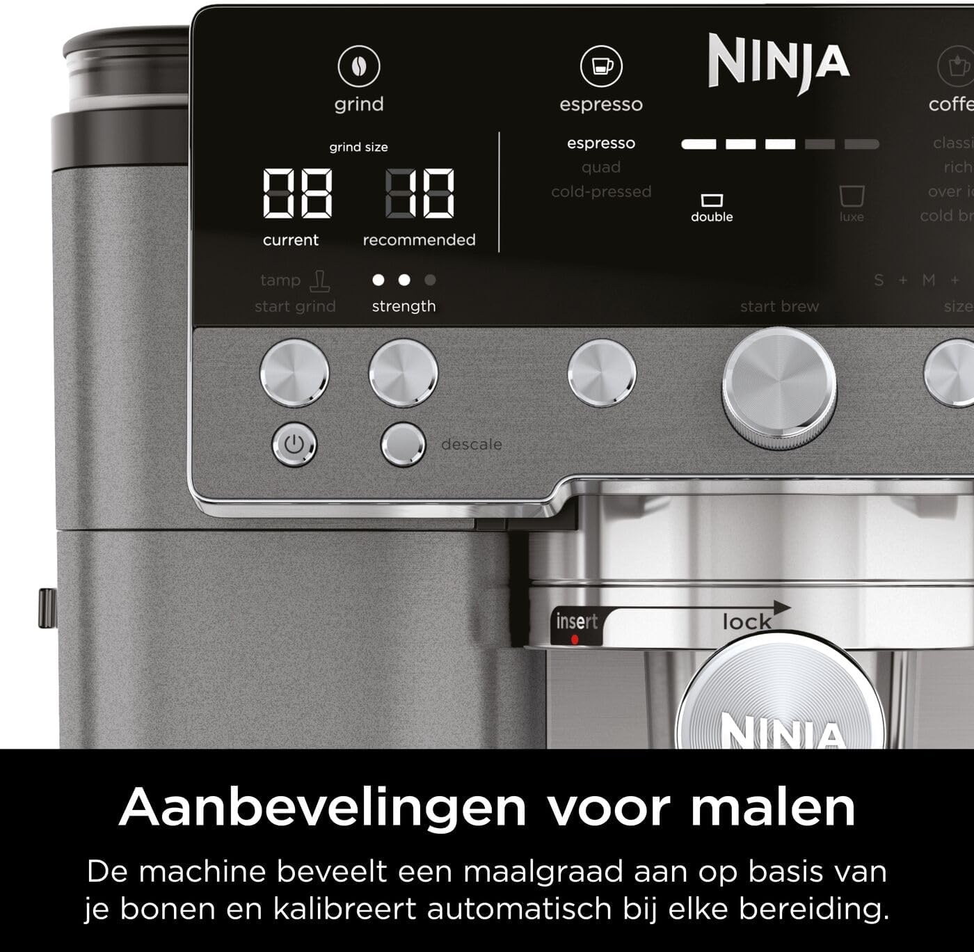 Ninja Luxe Premier 3-in-1 koffiezetapparaat, Donkergrijs, ES601EUGM
