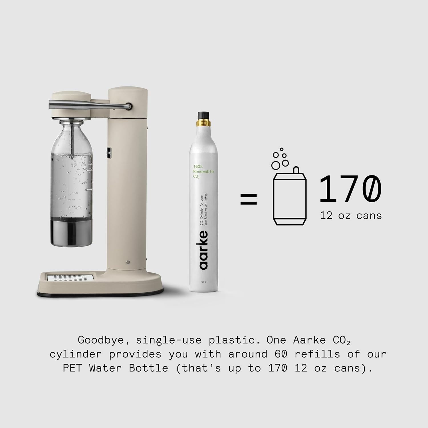 Aarke Carbonator 3 Bruiswatermaker - Sand Special Edition