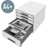 Leitz, 52142051, WOW CUBE-assortiment, Ladenblok Met 5 Laden - IJsblauw