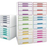 Leitz, 52142051, WOW CUBE-assortiment, Ladenblok Met 5 Laden - IJsblauw