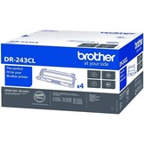 Brother DR243CL Originele Drum voor HLL3210CW, HLL3230CW, HLL3270CW, DCPL3510CW, DCPL3550CW, MFCL3710CW, MFCL3750CW, MFCL3770CDW, Zwart, Pack van 4