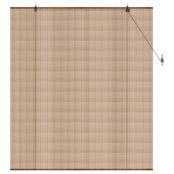 vidaXL Rolgordijn Bruin 160 x 160 cm Bamboe