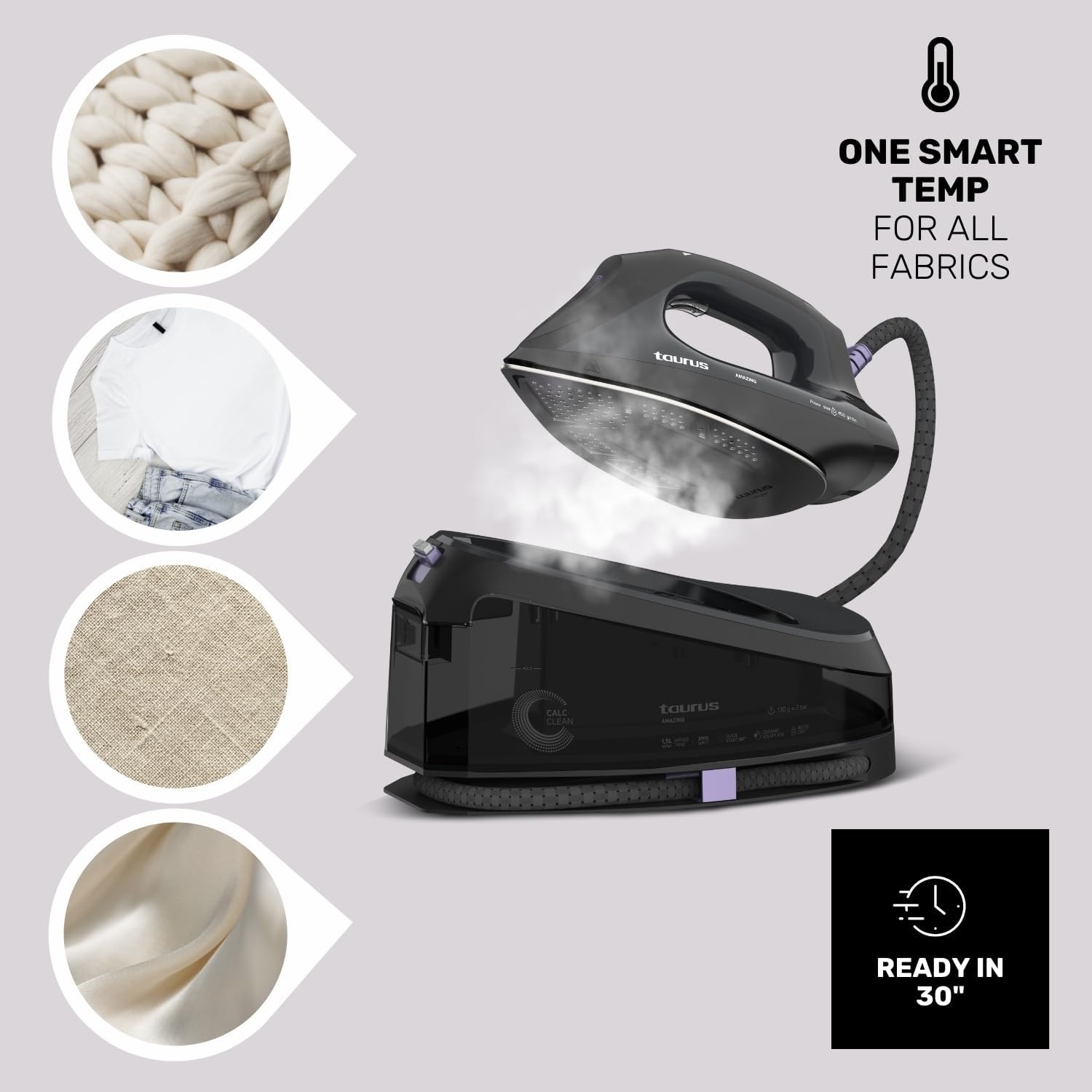 Taurus Amazing - Stoomgenerator 3000W, 1,5L, Stoom 130g, Antikalk
