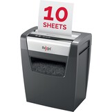 Rexel Momentum X410 Papiervernietiger, Cross Cut Snippers, Capaciteit 10 Vellen Papier, Veiligheidsniveau P-4, 23L Opvangbak (200 A4 Vellen), Zwart - Maat 356 x 423 x 238 mm