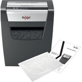 Rexel Momentum X410 Papiervernietiger, Cross Cut Snippers, Capaciteit 10 Vellen Papier, Veiligheidsniveau P-4, 23L Opvangbak (200 A4 Vellen), Zwart - Maat 356 x 423 x 238 mm