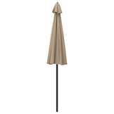 vidaXL Parasol met aluminium paal 250 cm taupe