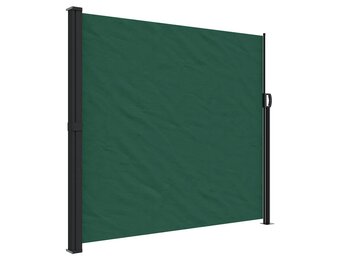vidaXL Windscherm uittrekbaar 180x300 cm donkergroen